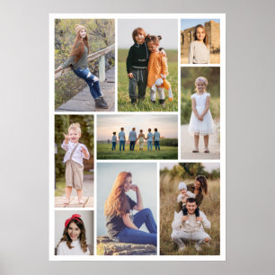 Create Your Own 9 Photo Collage Poster