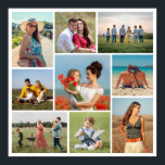 Create Your Own 9 Photo Collage Poster<br><div class="desc">Create your own 9 Photo Collage for Christmas, Birthdays, Weddings, Anniversaries, Graduations, Father's Day, Mother's Day or any other Special Occasion, with our easy-to-use design tool. Add your favourite photos of friends, family, vacations, hobbies and pets and you'll have a stunning, one-of-a-kind photo collage. Our custom photo collage is perfect...</div>