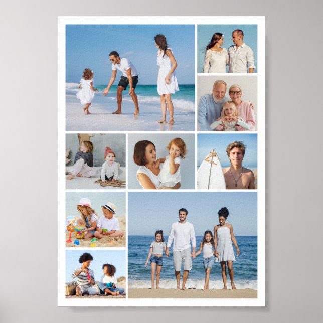 Create Your Own 9 Photo Collage Poster (Front)