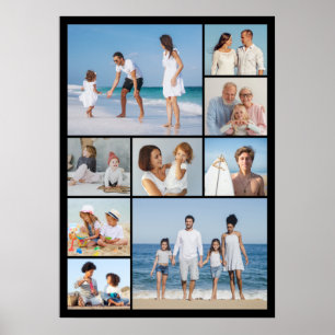 Create Your Own 9 Photo Collage Poster