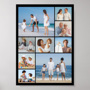 Create Your Own 9 Photo Collage Poster