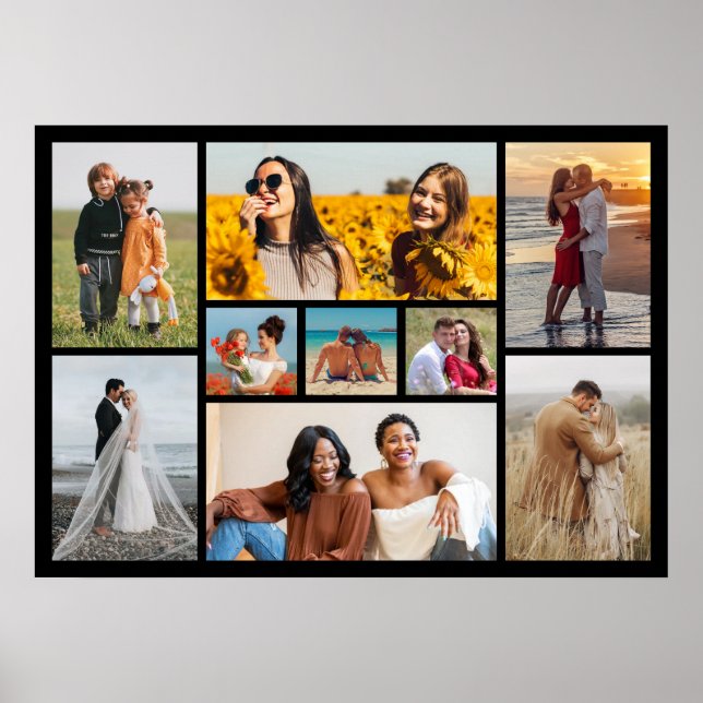 Create Your Own 9 Photo Collage Poster (Front)