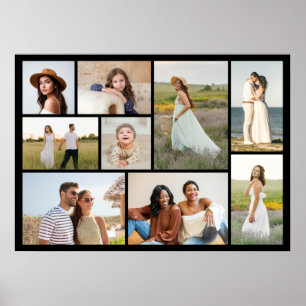 Create Your Own 9 Photo Collage Poster