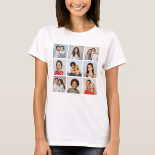 Create Your Own 9 Photo Collage T-Shirt