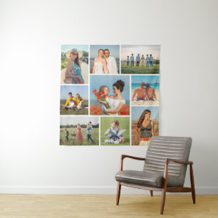 Create Your Own 9 Photo Collage Tapestry