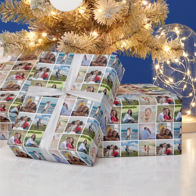 Create Your Own 9 Photo Collage  Wrapping Paper (Holidays)