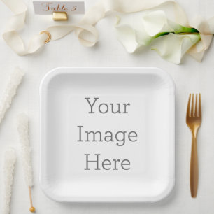 Create Your Own 9" Square Paper Plate