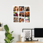 Create Your Own 9 Square Photo Collage Poster (Home Office)