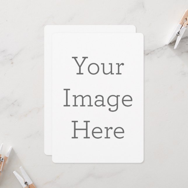 A5 Size - 14.8 cm x 21 cm Flat Card (Front/Back In Situ)
