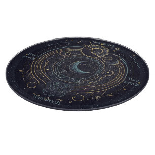 Create Your Own Abstract Celestial Lunar Cutting Board