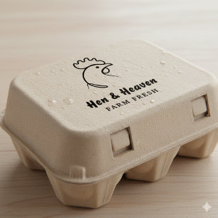 Create Your Own Abstract Chicken Farm Line Art  Rubber Stamp