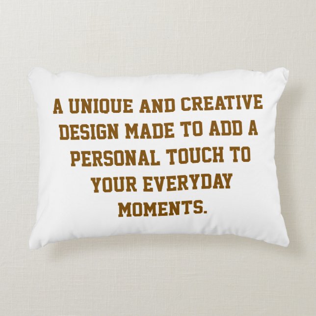 Create Your Own Accent Pillow (Front)