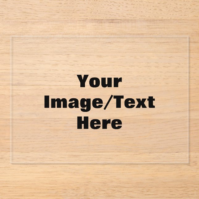 Create Your Own  Acrylic Invitations (Front)