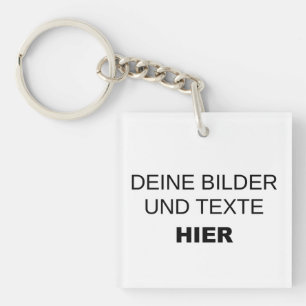 Create your own acrylic key tag ring
