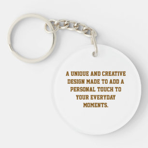 Create Your Own Acrylic Keychain