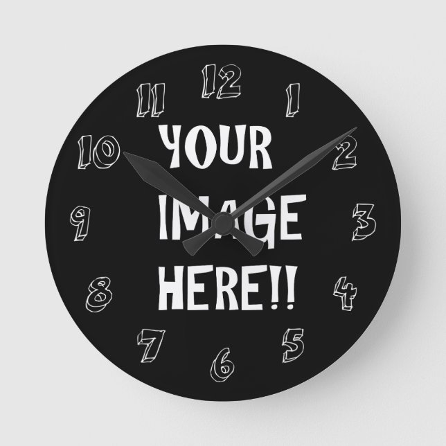 Create Your Own Acrylic Round (Medium) Wall Clock (Front)