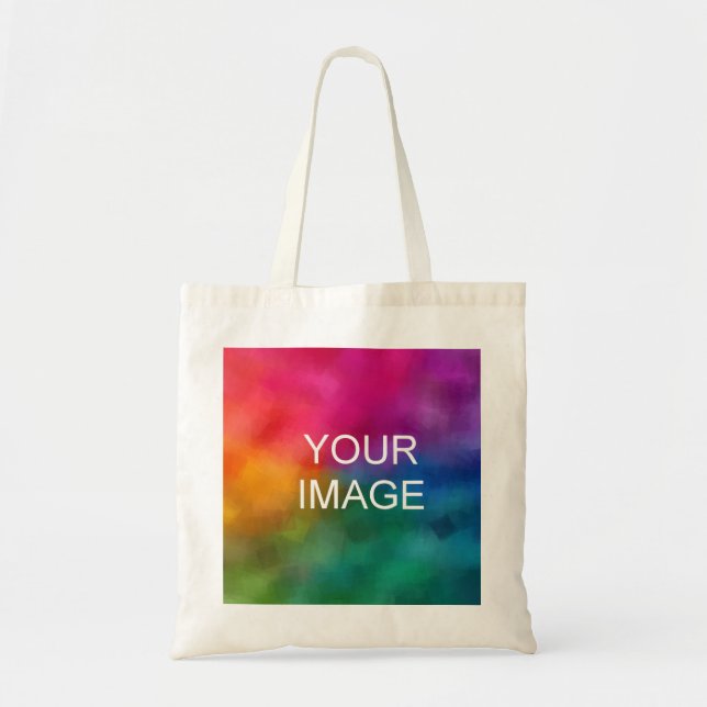 Create Your Own Add Image Photo Here Template Tote Bag (Front)