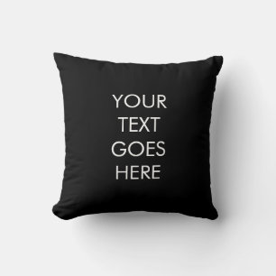 Create Your Own Add Your Text Here Template Square Cushion