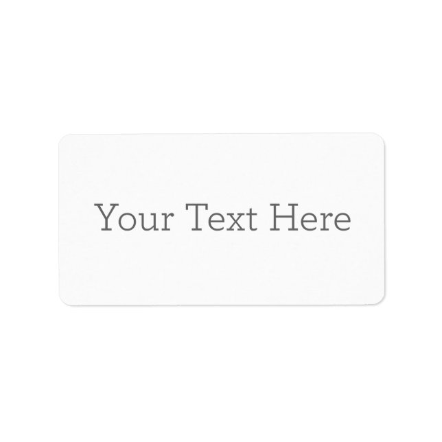 Address Labels (Front)