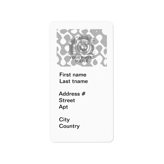 Create Your Own Address Label White Vertical (Front)