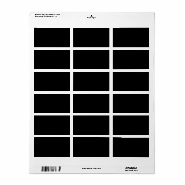 CREATE YOUR OWN ADDRESS LABELS (Various Sizes) (Full Sheet)