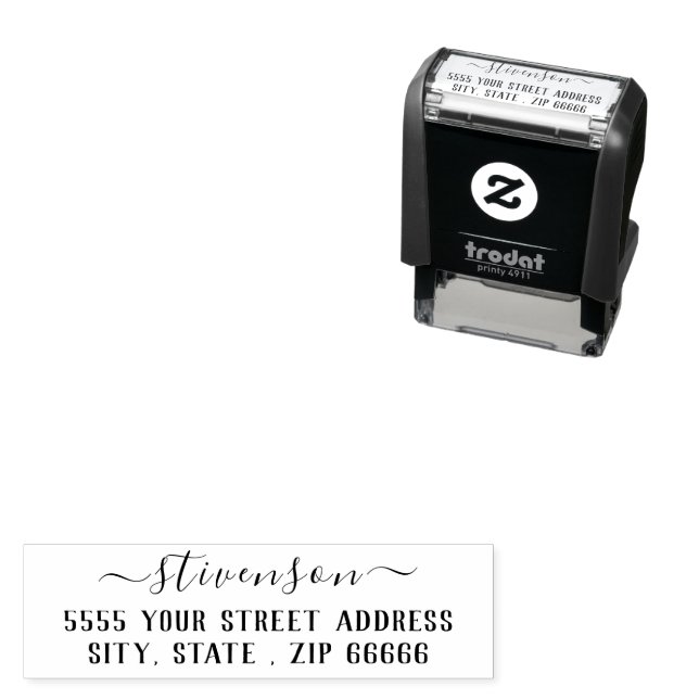 Create Your Own Address Self-inking Stamp Template (In Situ)