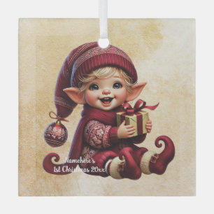 Create Your Own Adorable Vintage Christmas Gnome Glass Tree Decoration