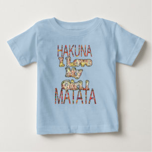 Create Your Own Africa Vintage Colours Hakunamatat Baby T-Shirt