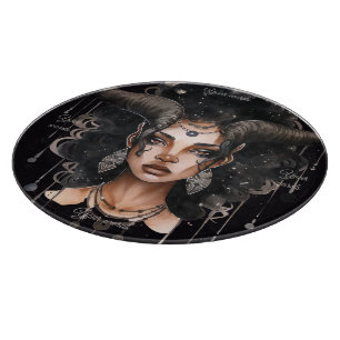 Create Your Own African American Queen Capricorn Cutting Board