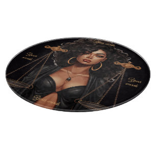 Create Your Own African American Queen Libra Cutting Board