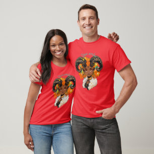 Create Your Own African American Woman Aries T-Shirt