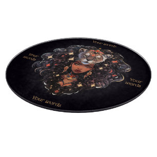 Create Your Own African American Woman Leo Cutting Board