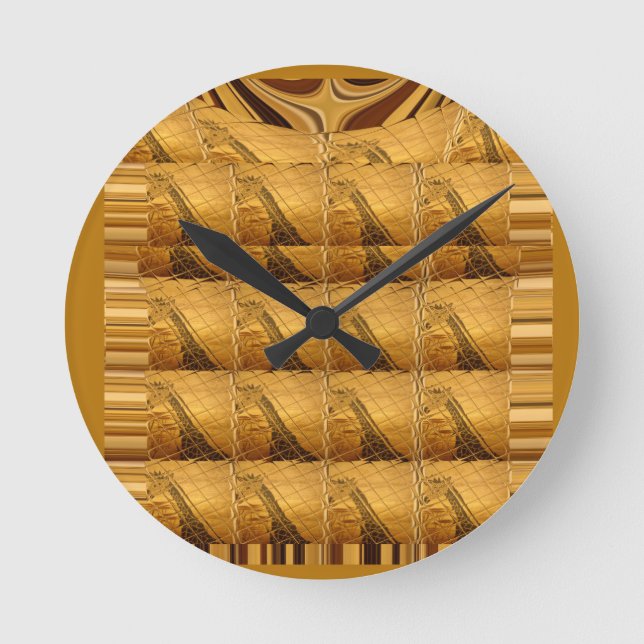 Create your own African Giraffe Beautiful Amazing Round Clock (Front)