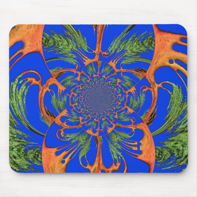 Create your own African sky blue motif Mouse Mat (Front)