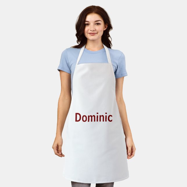Create Your Own All-Over Print Medium Apron (Worn)
