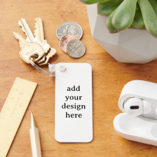 Create Your Own Aluminium Rectangle 1.25" x 3" Key Ring
