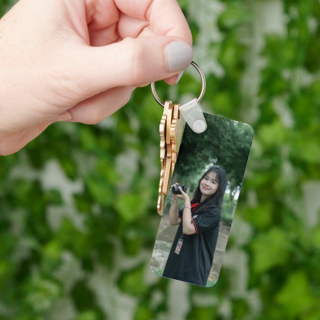 Create Your Own Aluminium Rectangle Key Ring (Hand)