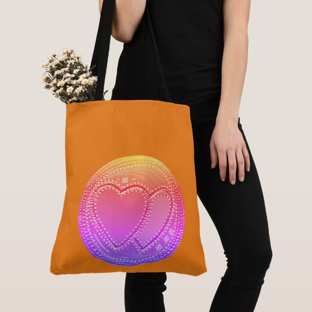 Create Your Own Amazing Hearts Tote Bag (Close Up)