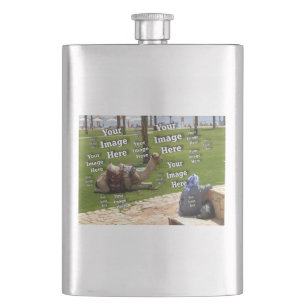 Create Your Own Amazing Image Template Hip Flask