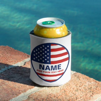 Create Your Own American Flag Election Candidate Can Cooler