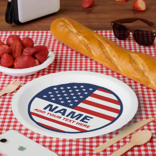 Create Your Own American Flag Election   Paper Plate