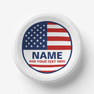 Create Your Own American Flag Election Paper Plate