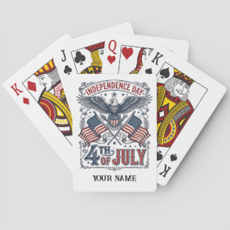 Create Your Own American Independence Day Sketched Playing Cards