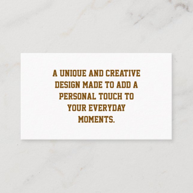 Create Your Own Appointment Card (Front)