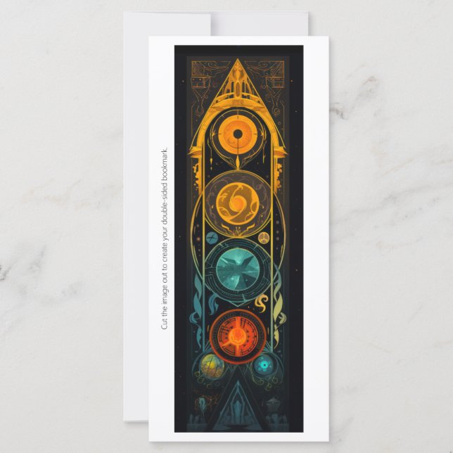 Create Your Own Archaic Gold Power Bookmark Card (Front)