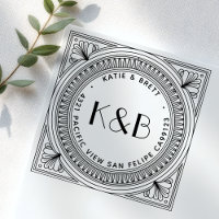 Create Your Own Art Deco Custom Return Address