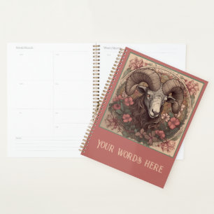 Create Your Own Art Nouveau Aries Zodiac Planner