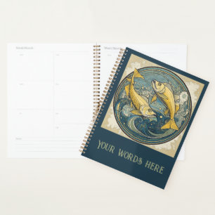 Create Your Own Art Nouveau Pisces Zodiac Planner