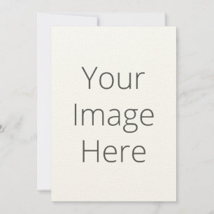 Create Your Own Artisan Felt Ecru 5"x7" Invitation