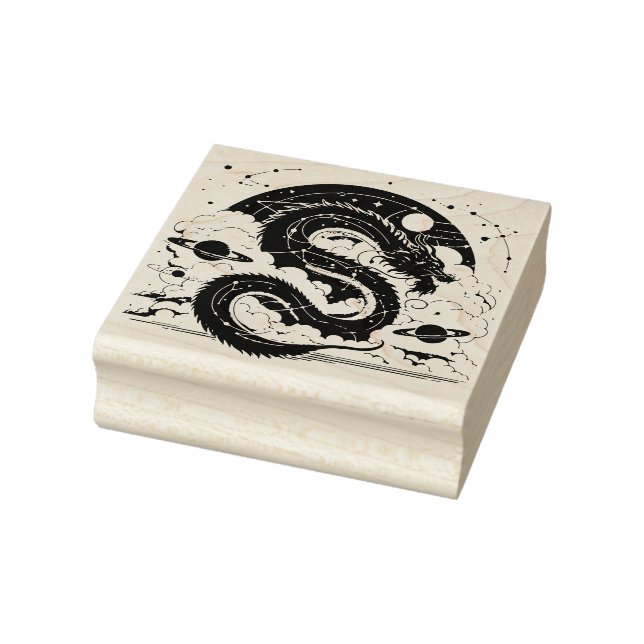 Create Your Own Astrological Chinese Dragon Rubber Stamp (Stamp)